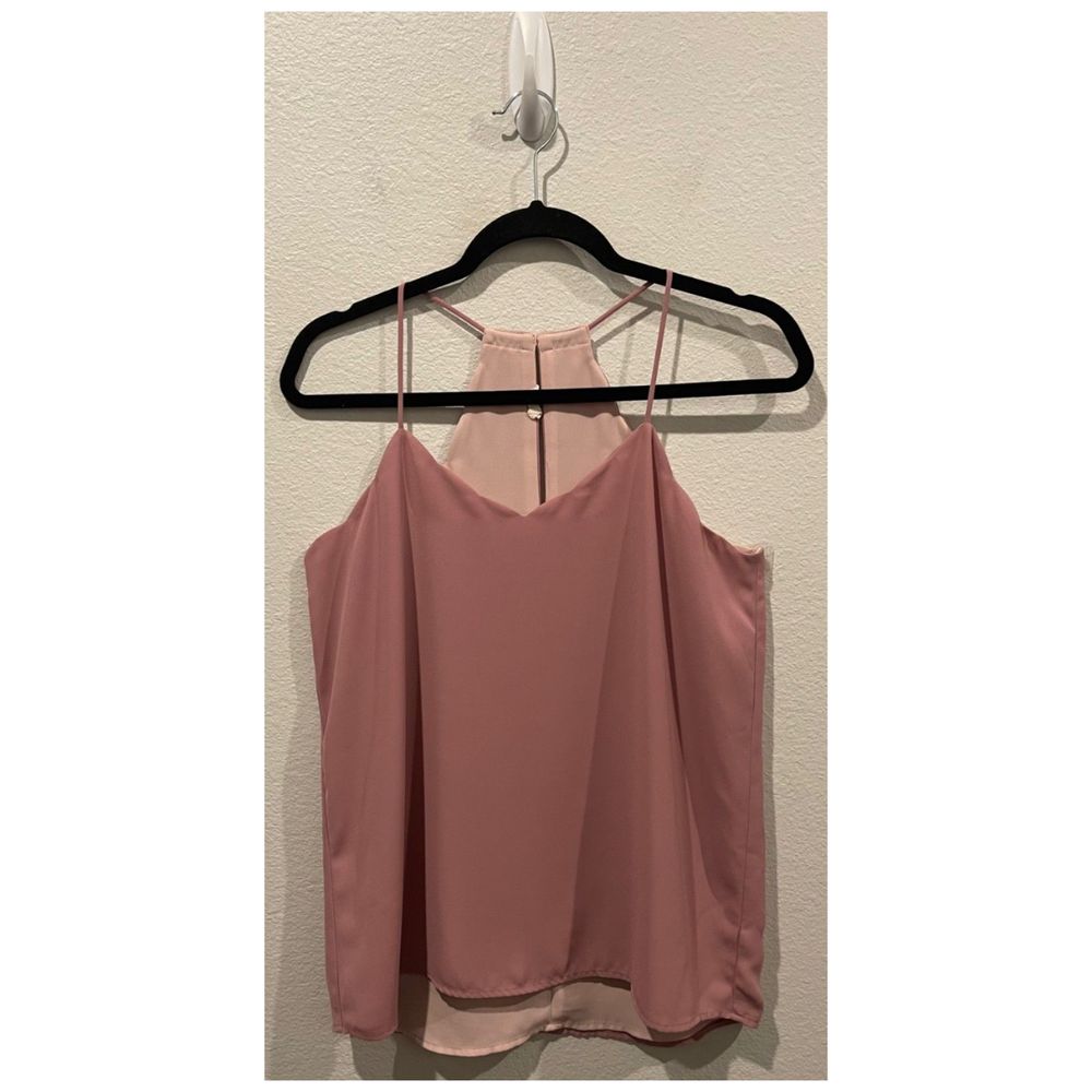 EXPRESS Barcelona Chiffon Spaghetti Straps Tank Top